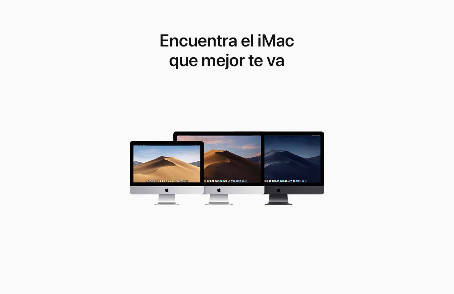 Encuentra el iMac que más hace para ti